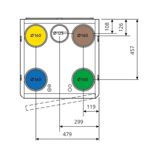 Ilmanvaihtokone Swegon CASA R5 Smart R 800W RH, tuotenro: 7906850
