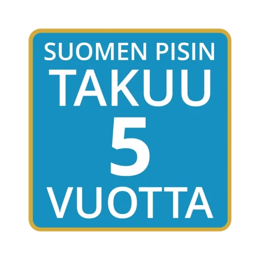 Suomen pisin takuu Jäspi VLK ja VLS varaajille 5 vuotta: 2 vuotta + 3 vuotta Mr.LVI Extratakuu