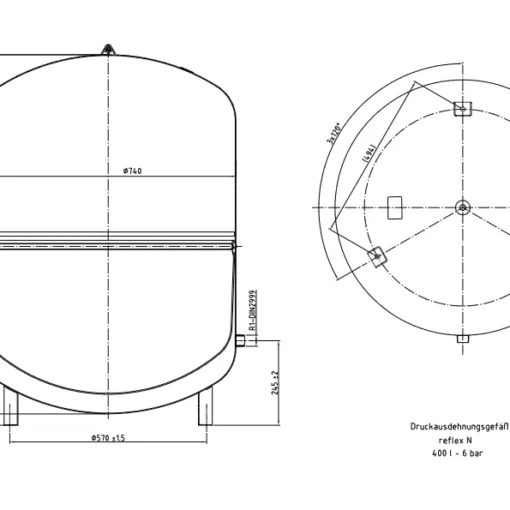 Kalvopaisunta-astia Reflex N 400L. Tuotenro: 3412074