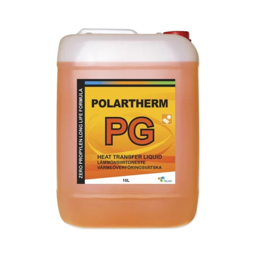 Polartherm PG 30% lämmönsiirtoneste 10L kanisteri propyleeniglykoli lämmitys- ja aurinkojärjestelmiin